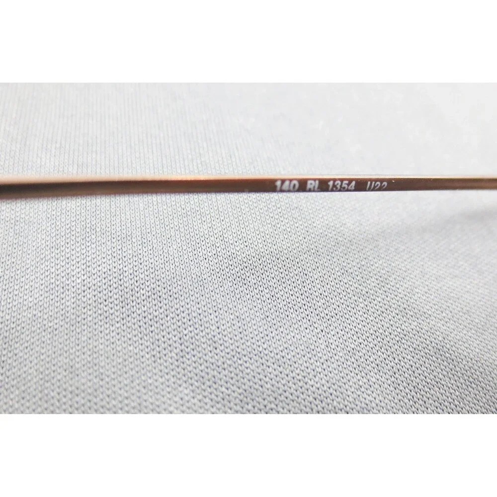 Ralph Lauren RL 1354 Brown Oval Metal Eyeglasses Frames Italy 140 39229